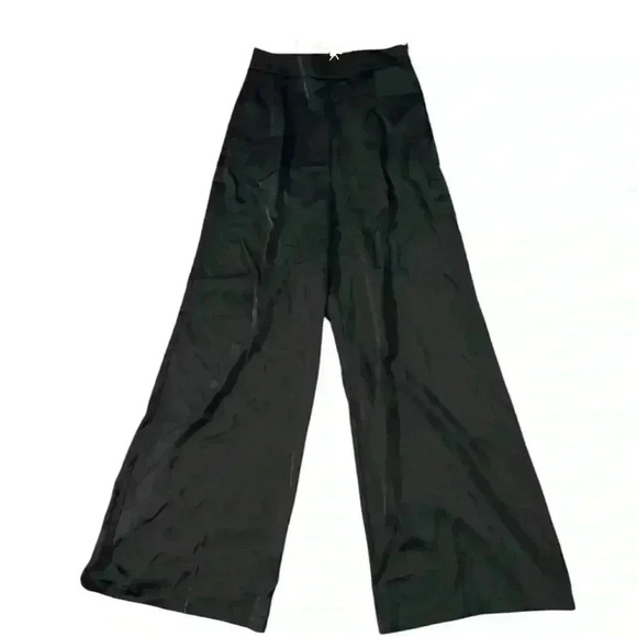 New Commense Satin Wide Leg Trouser Pants Size XS - Picture 3 of 6